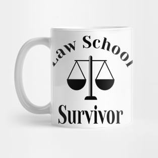 Law School Survivor Student Lawyer University Exam Mug